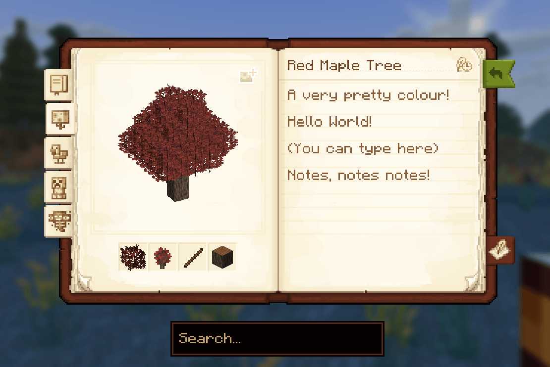 Thumbnail It also shows the drops from that specific item and can be edited via the notes bit or a photo of said item you've taken.