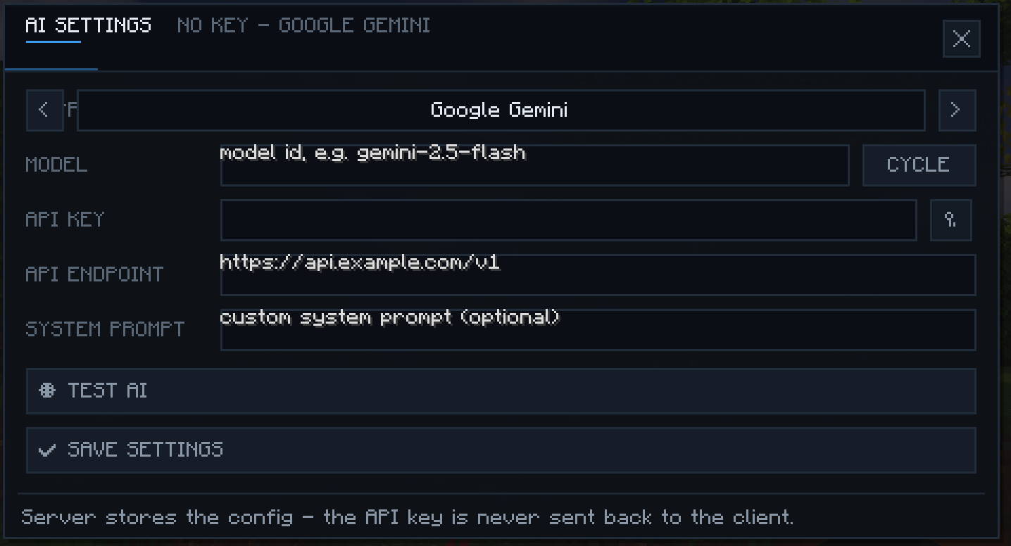 AI Minecraft Administrator