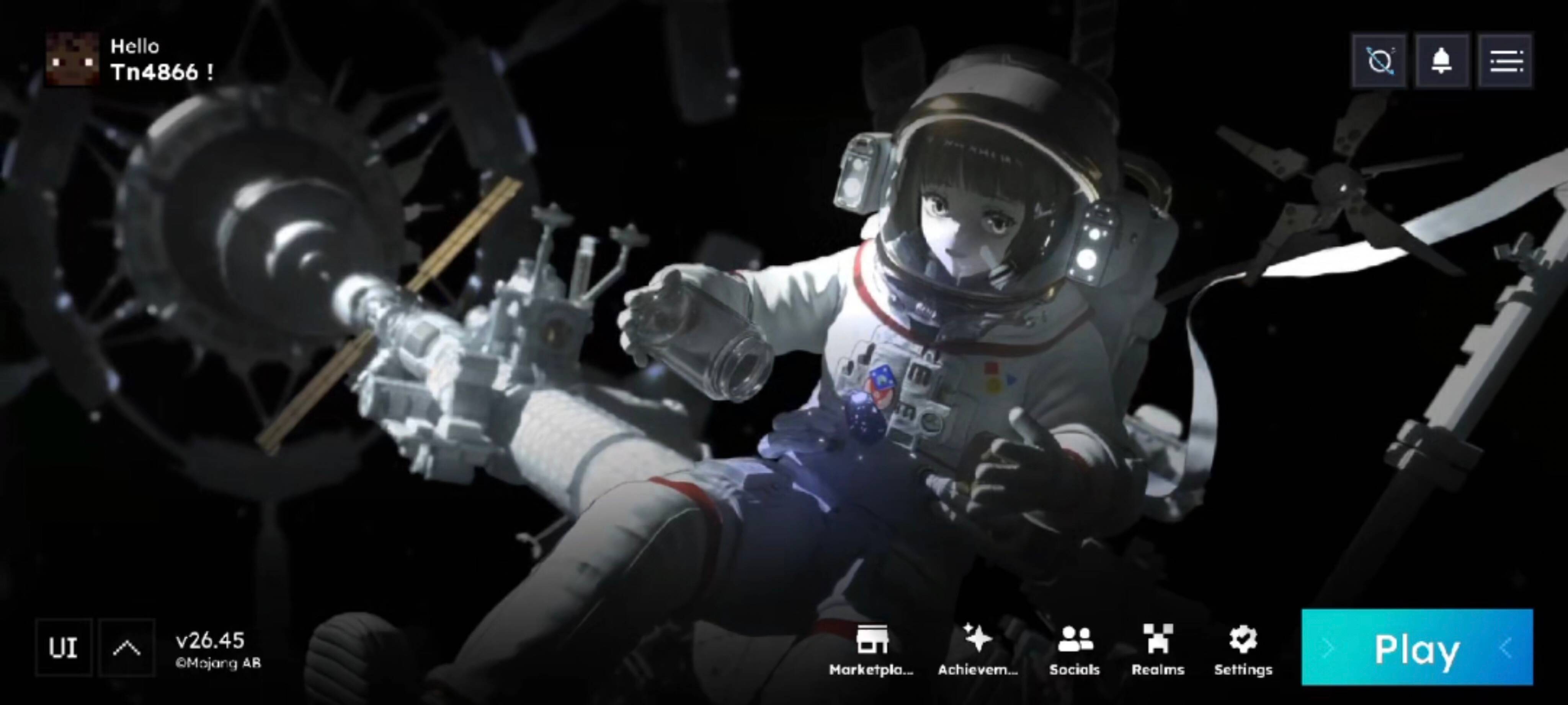 HorizonUIExtension - astronaut anime girl floating in space thumbnail 1
