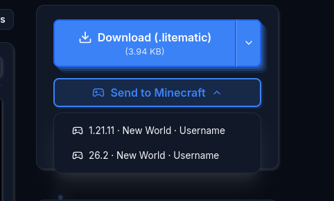Found a build on the website? Pick one of your running game instances and send it straight in.