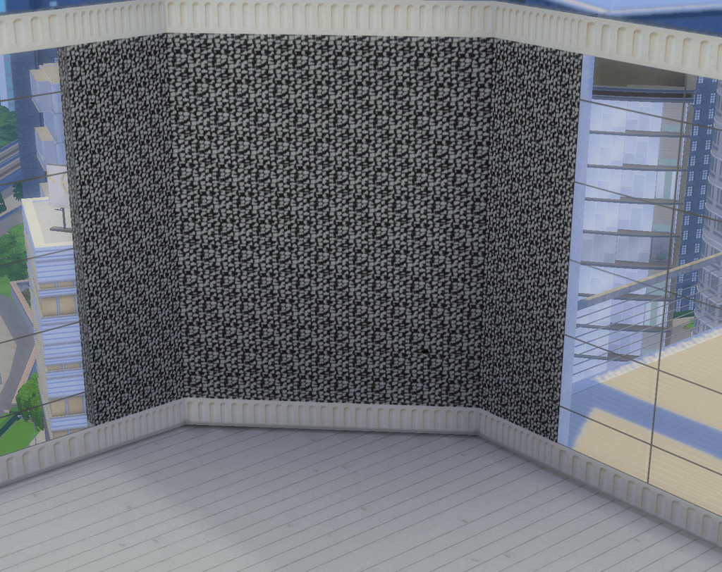 Abstract Smudge Wallpaper (small scale) with V.1 Trim (shown with V.1 Trim Window in white)