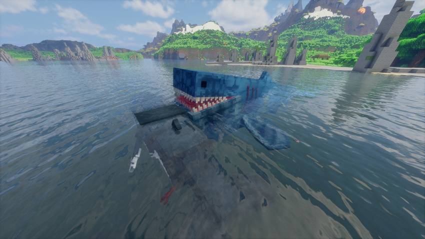 Its eating that orca...