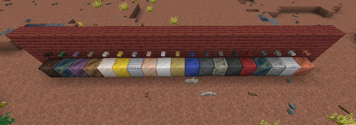 Thumbnail All the metal variants of the candle holder block
