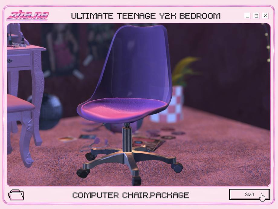 [Zha.na] Y2K Computer Desk and Chair - The Sims 4 Build / Buy - CurseForge