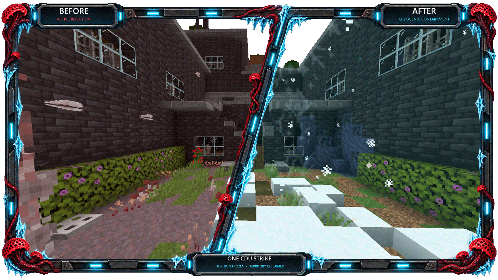Before and after cryogenic reclamation