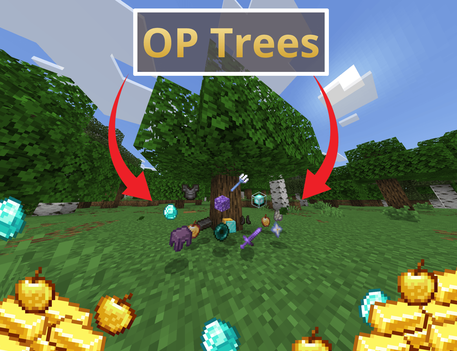 Trees give OP Items — screenshot 1