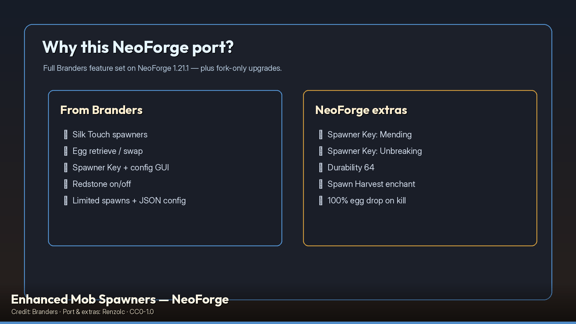 Thumbnail Why download Enhanced Mob Spawners NeoForge