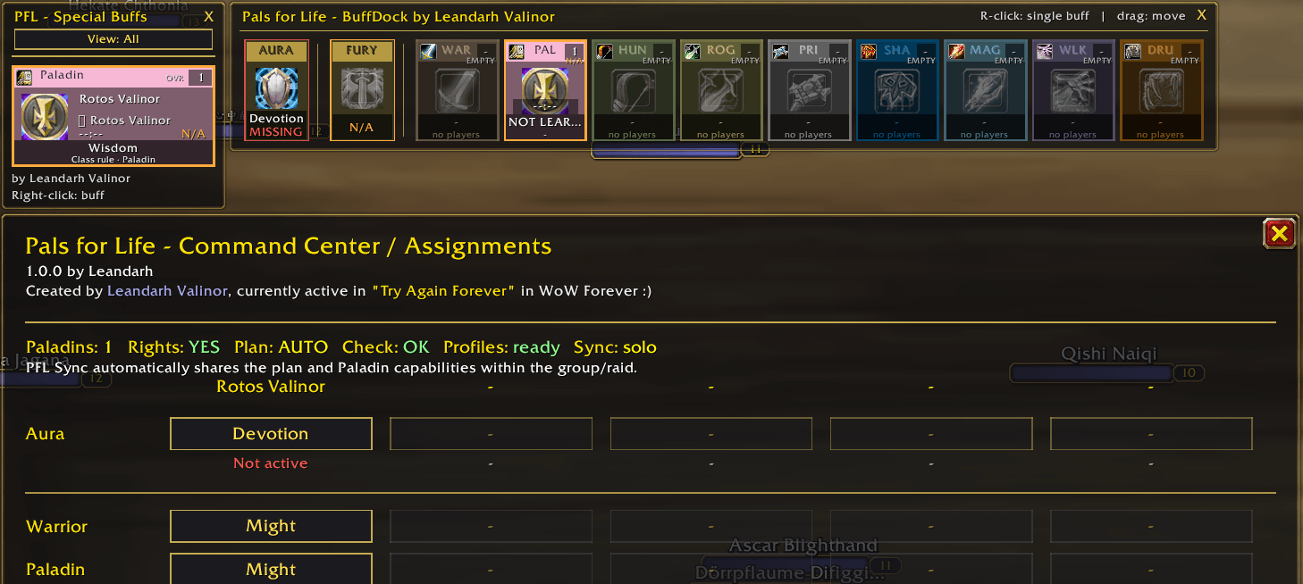 devotion duty, no fury learned, special wisdom on Paladin Rotos