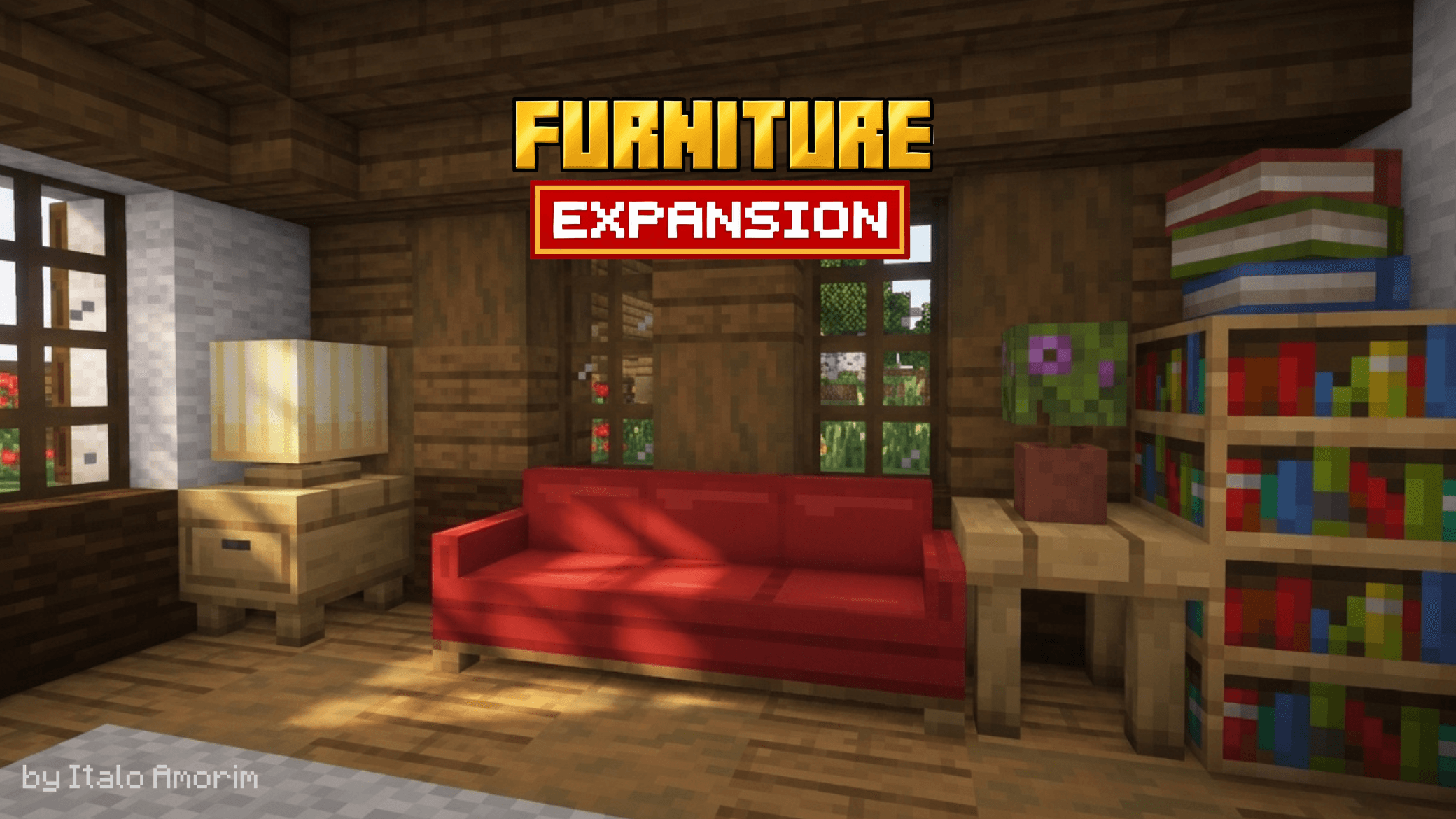 Install Window Ios Design Furniture Expansion - Vanilla Styled Addon | Minecraft PE Addons
