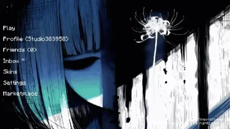 Animated Menu - Anime Girl Lycoris Monochrome screenshot active