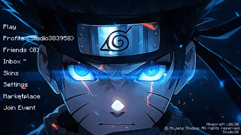 Animated Menu - Dark Naruto screenshot active