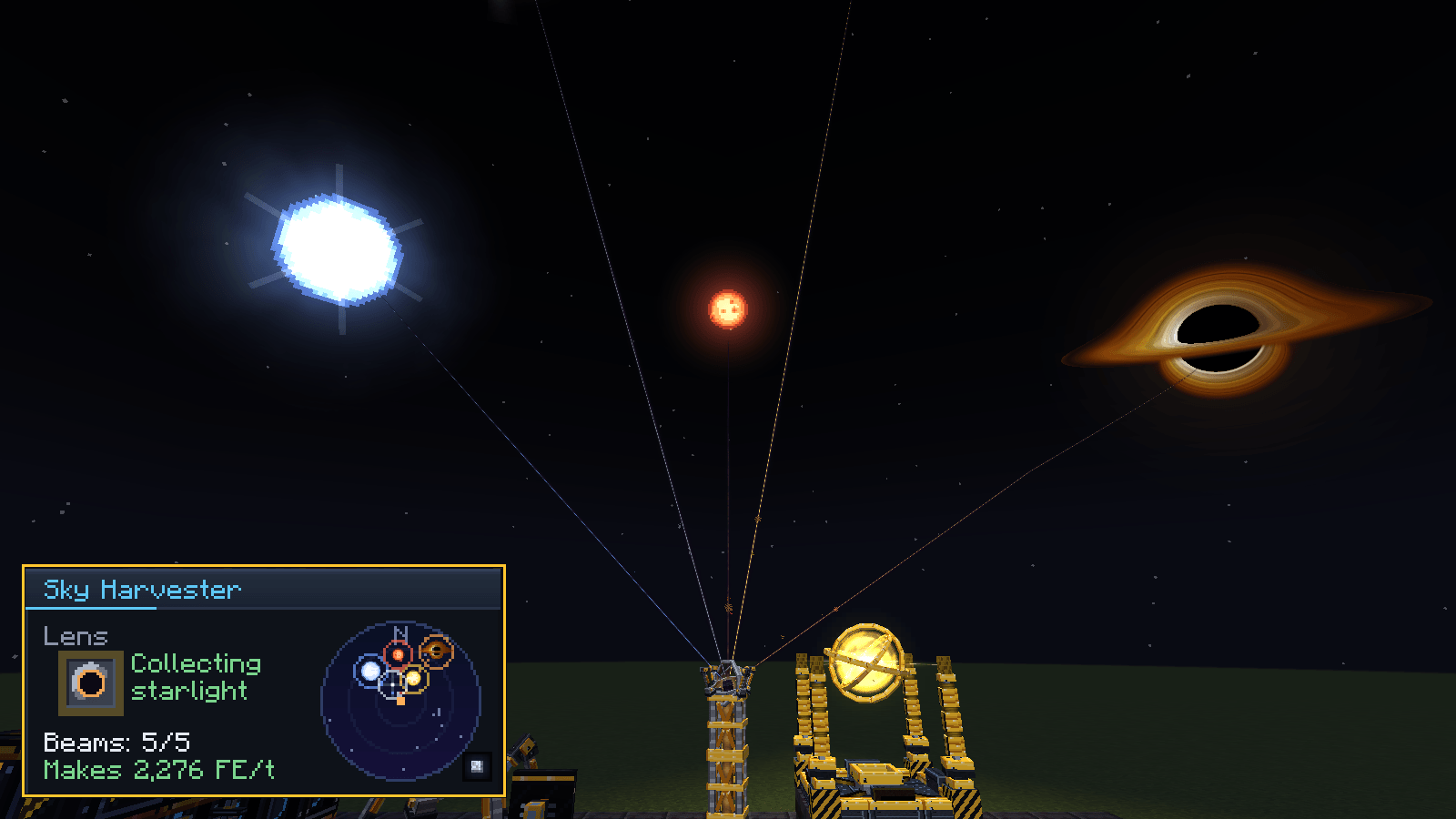 Sky Harvester in photon mode