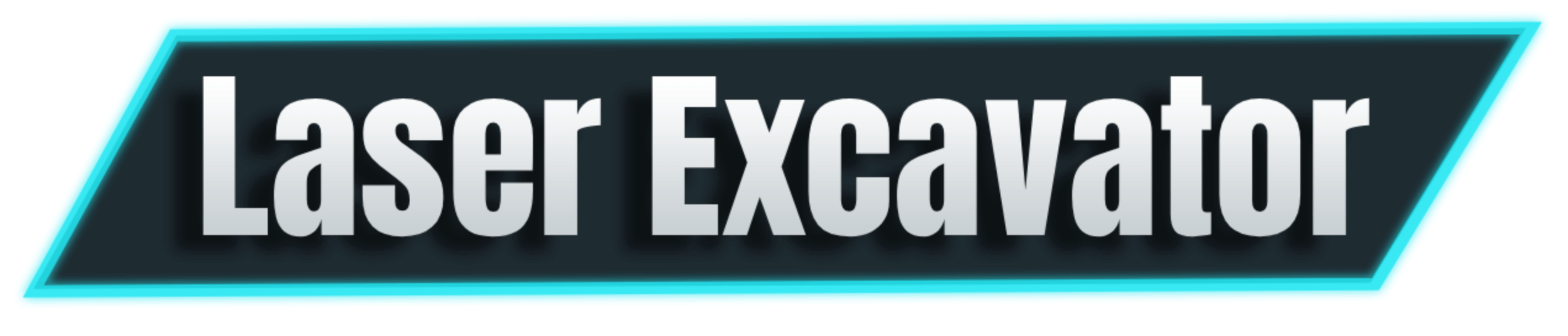 Title image with just the name of the mod "Laser Excavator"