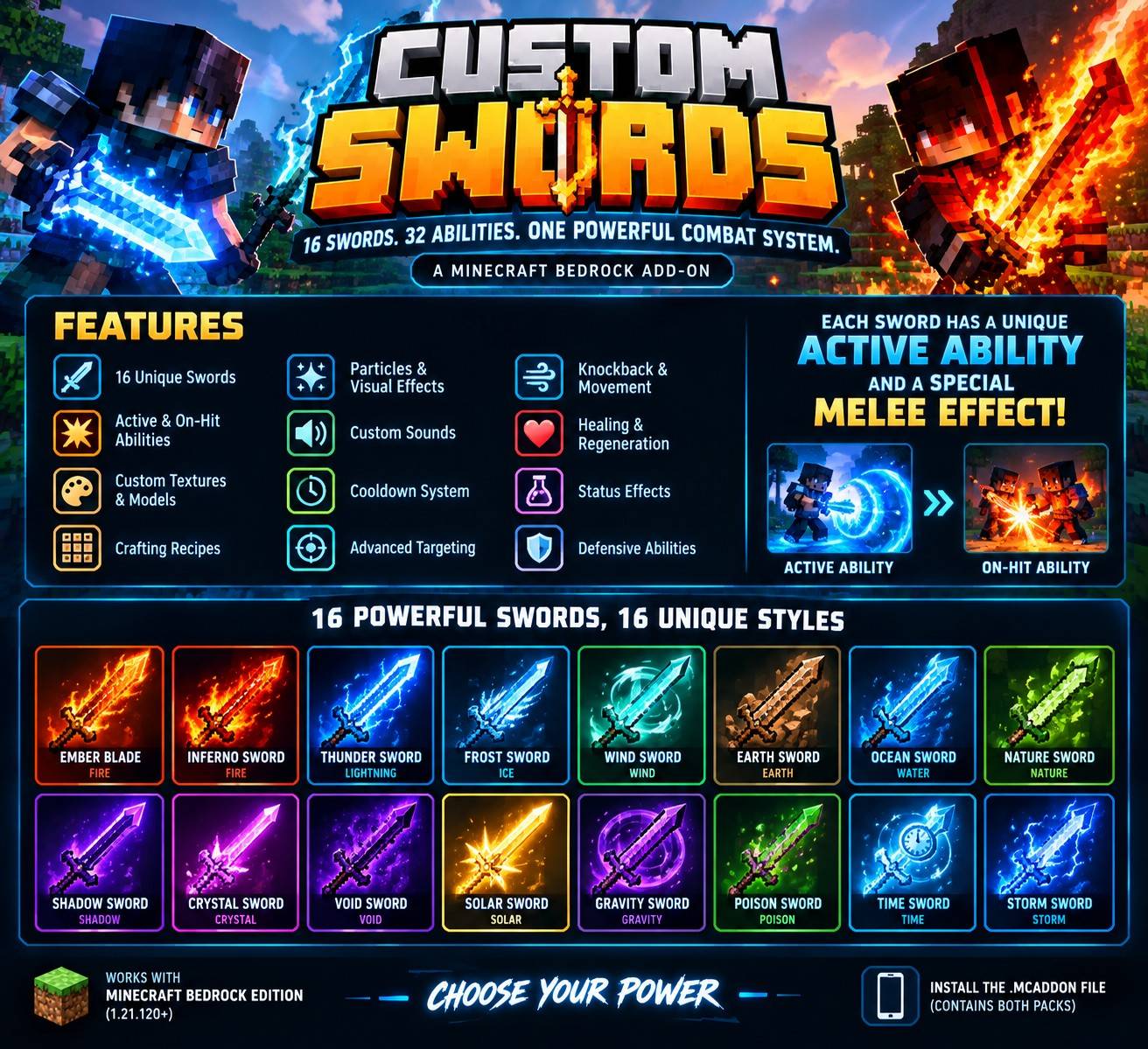 Custom Swords addon — screenshot 1
