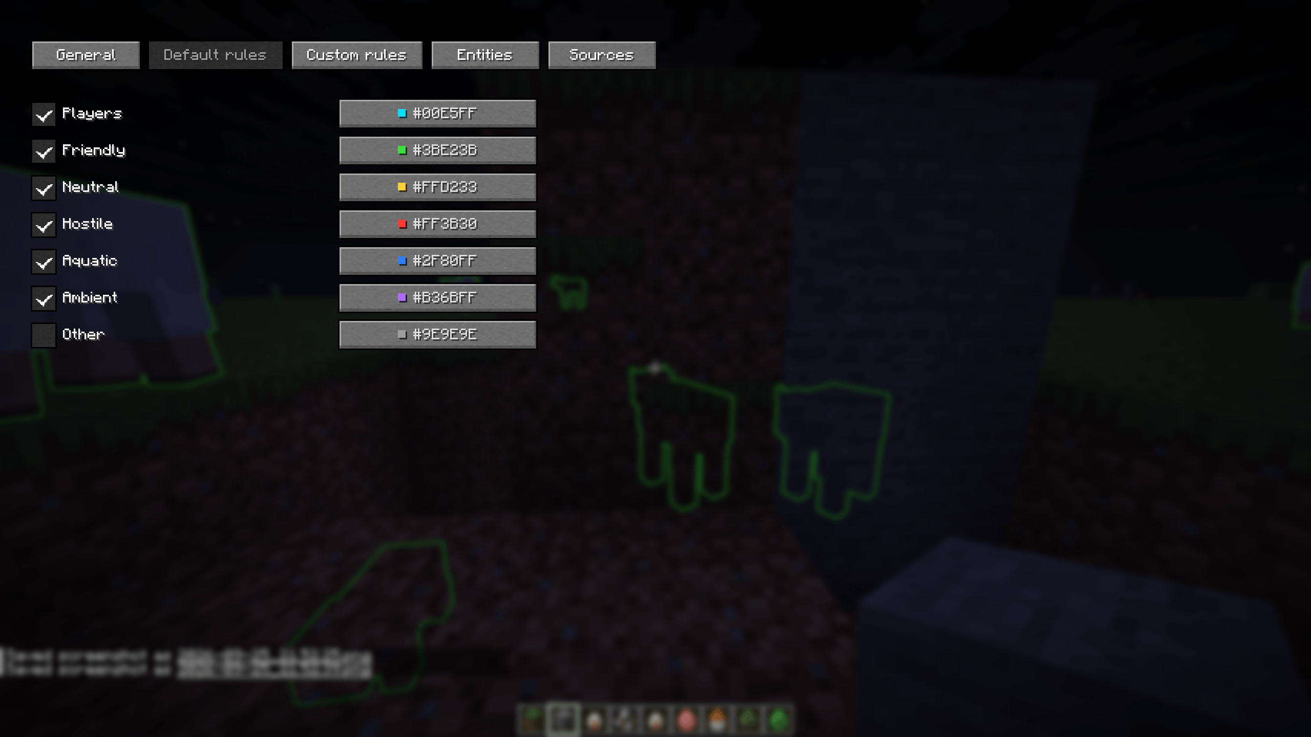 Colourfull Minecraft Entity's Mobhighlight - Minecraft Mods - CurseForge