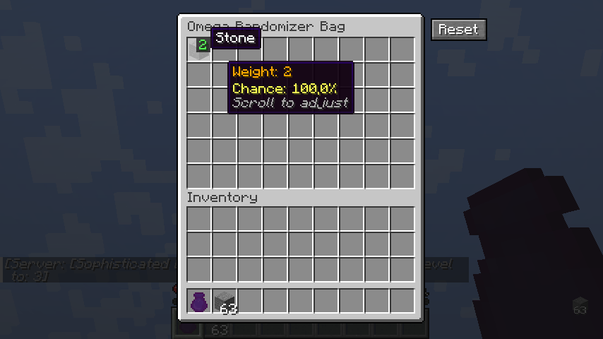 Omega Randomizer Bag with slot weights