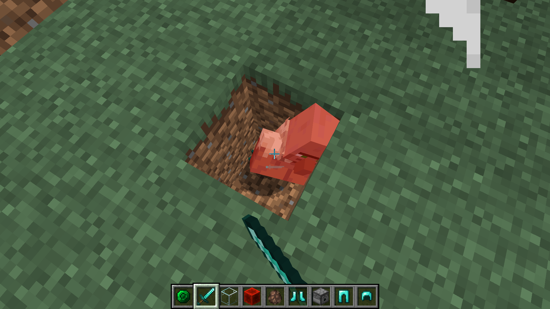 Example: We copied the villager with armor, and if you kill him, the armor will drop from him.
