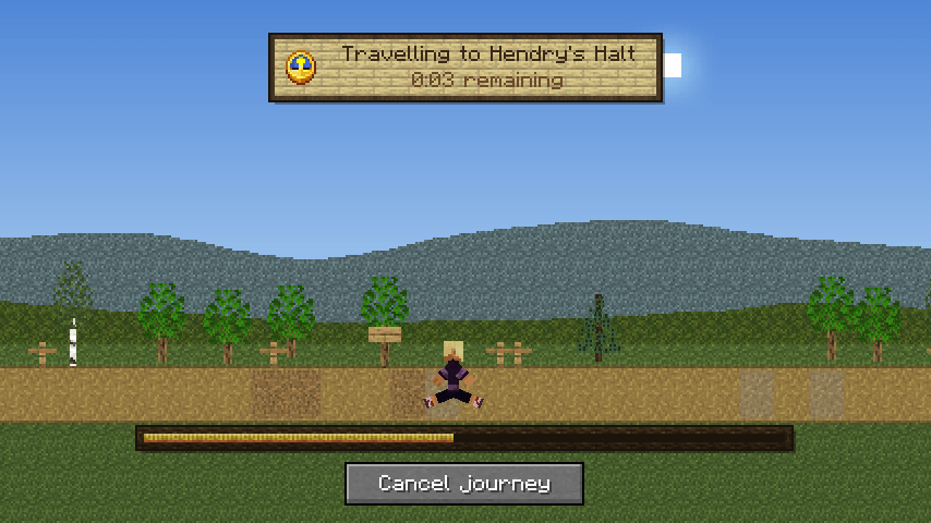On the road: the travel screen