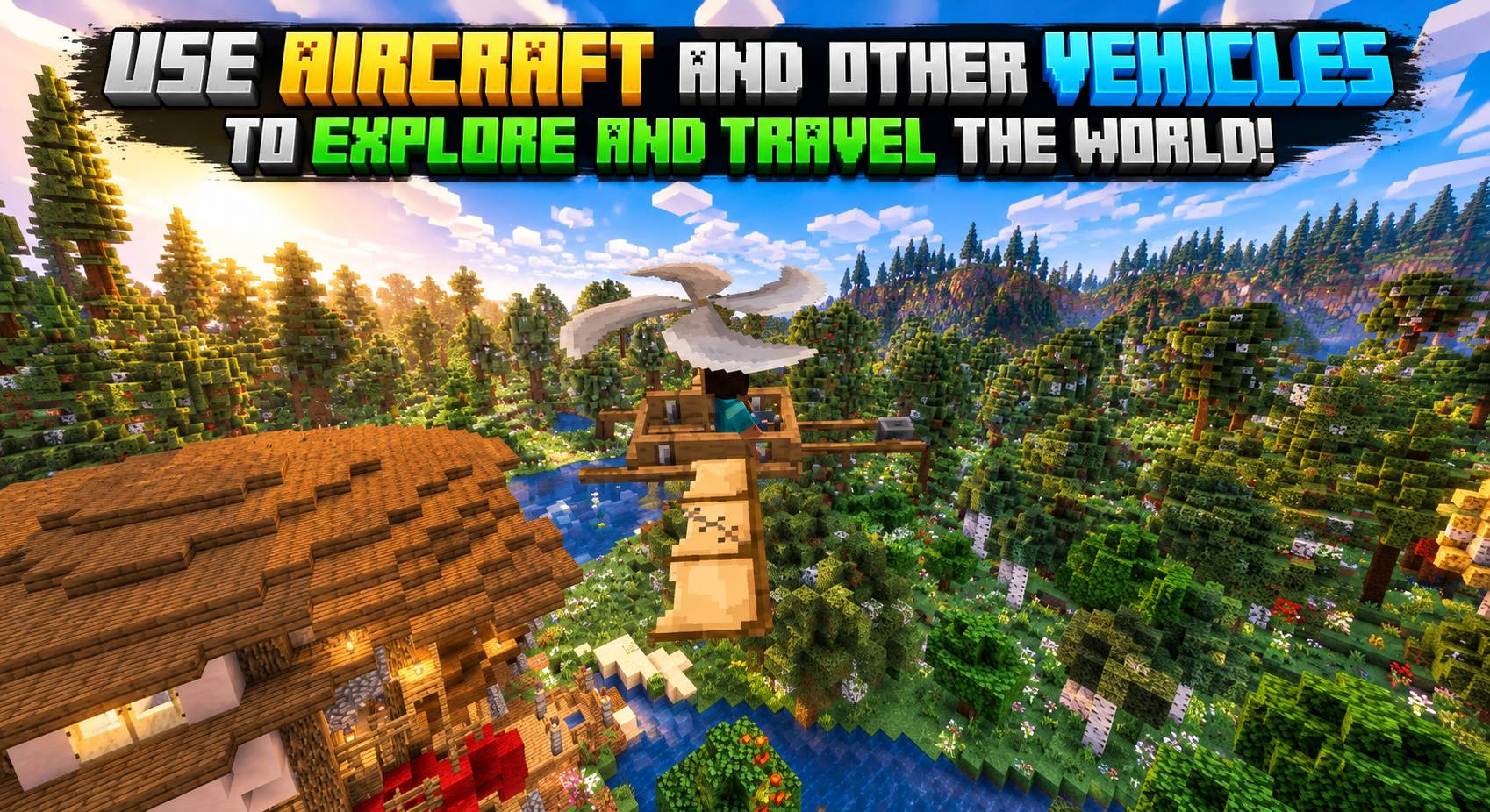 Thumbnail Traveling 100k blocks to win the game can be extremely challenging... craft vehicles to help you on the journey!