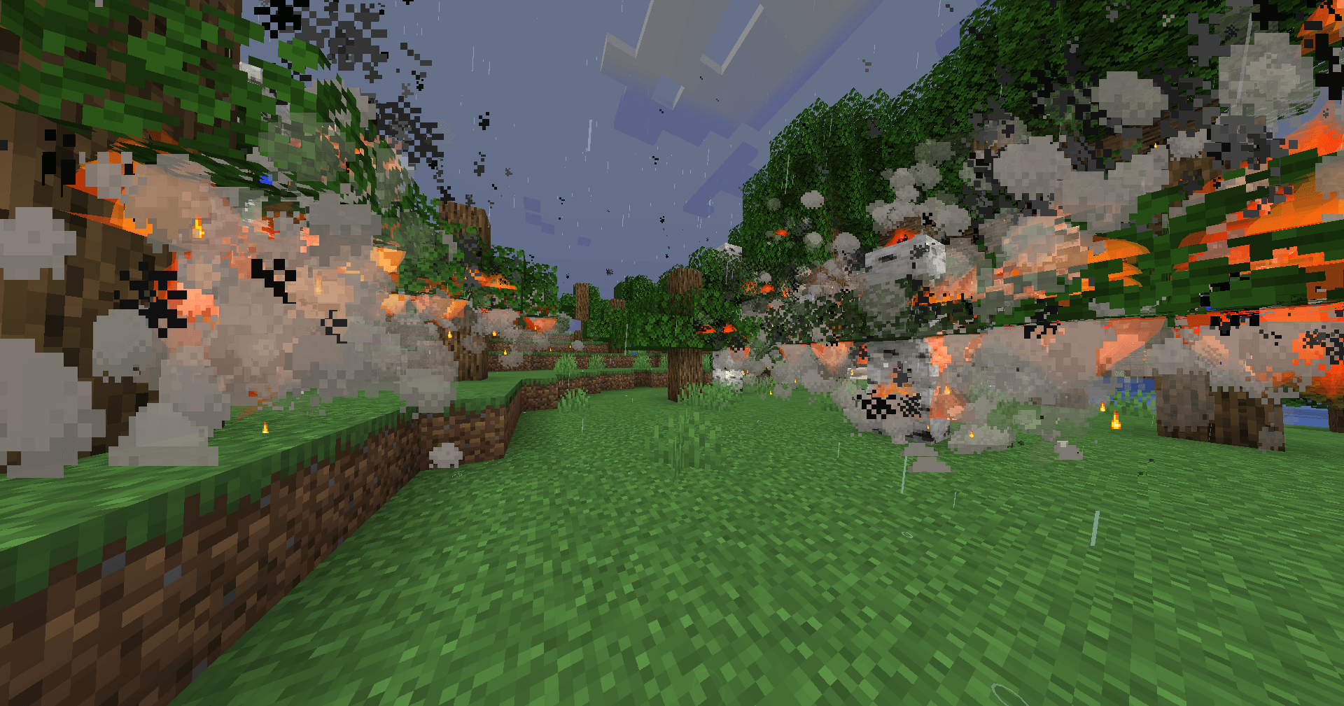 The Completly New fire system and rain collaborate exelently :)