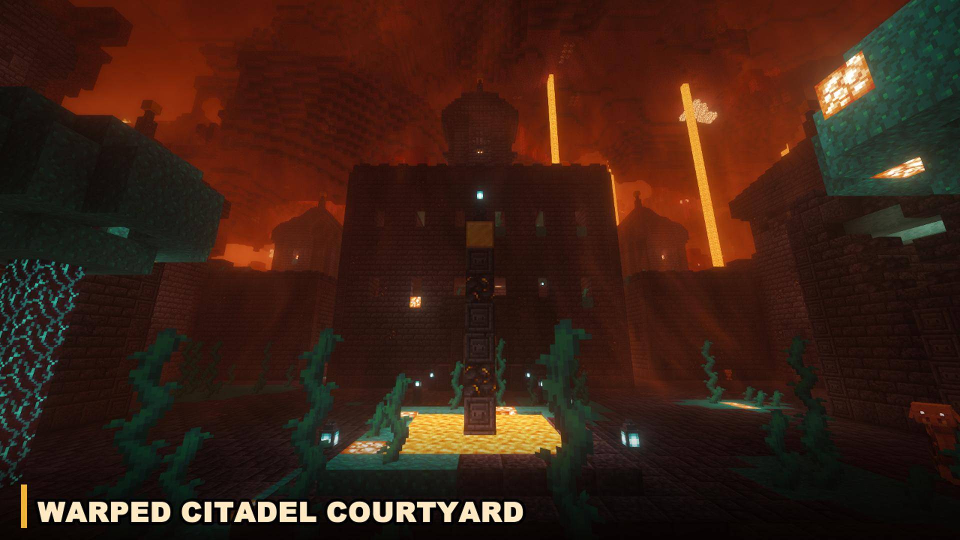 Crimson citadel courtyard