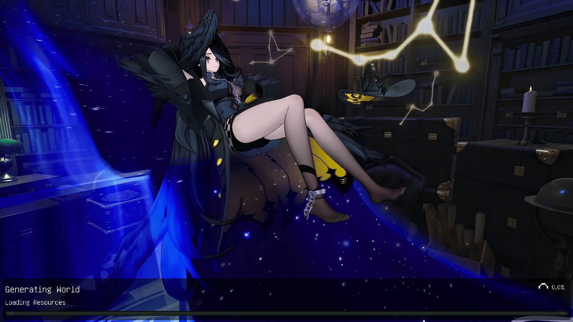 Black Bird Ui | Anime Girl Animated Menu thumbnail 2