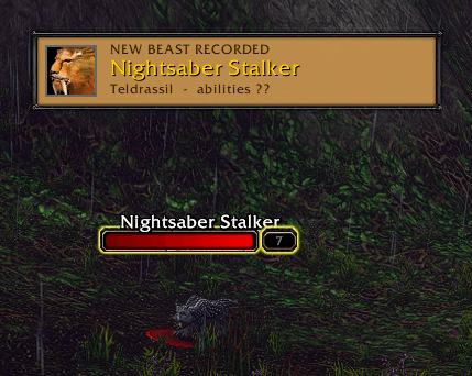 Targeting a beast for the first time adds it to your journal. Cast Beast Lore on it to reveal its abilities.
