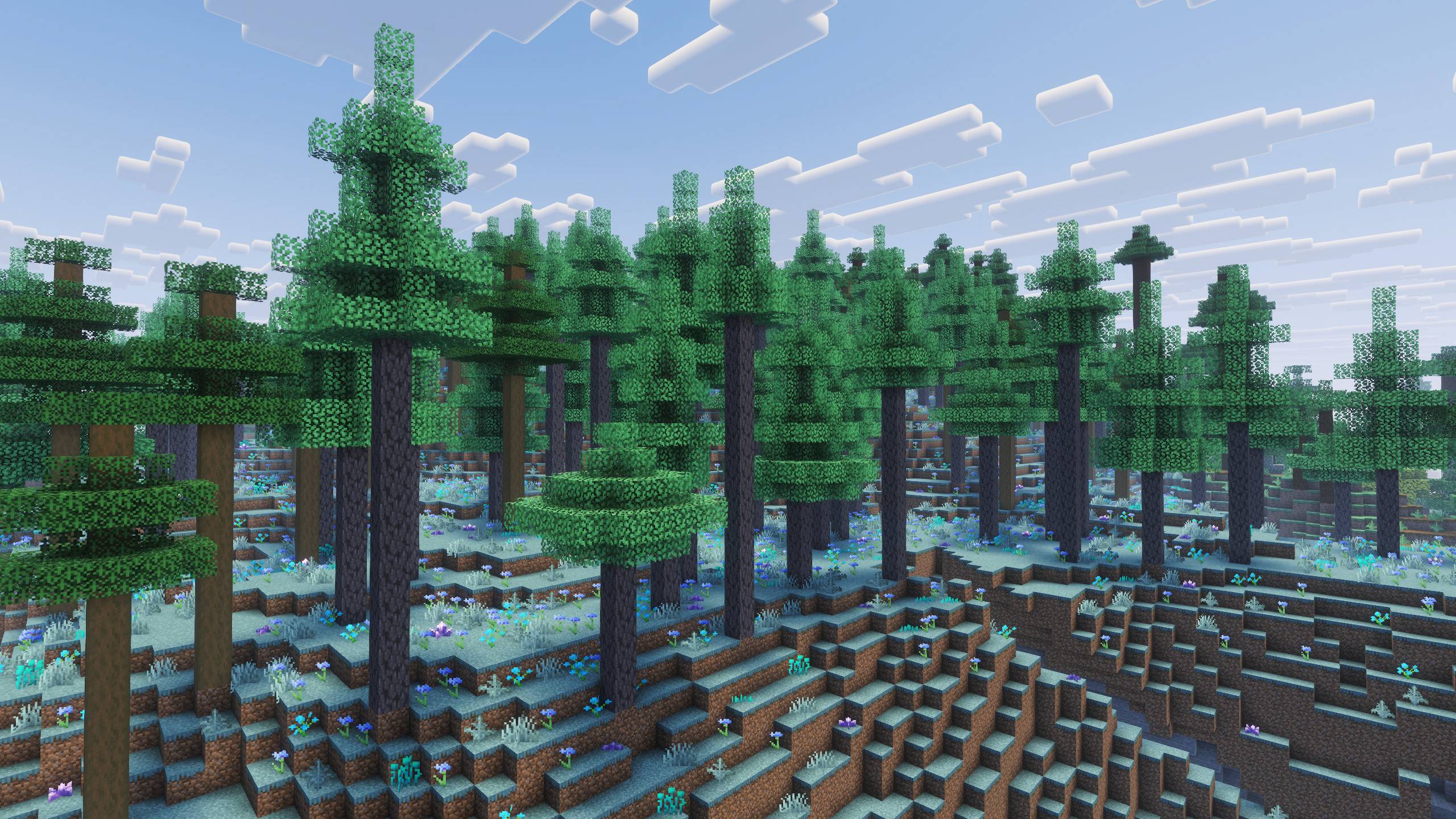 Moonlight Valley with Pale Oak Logs.