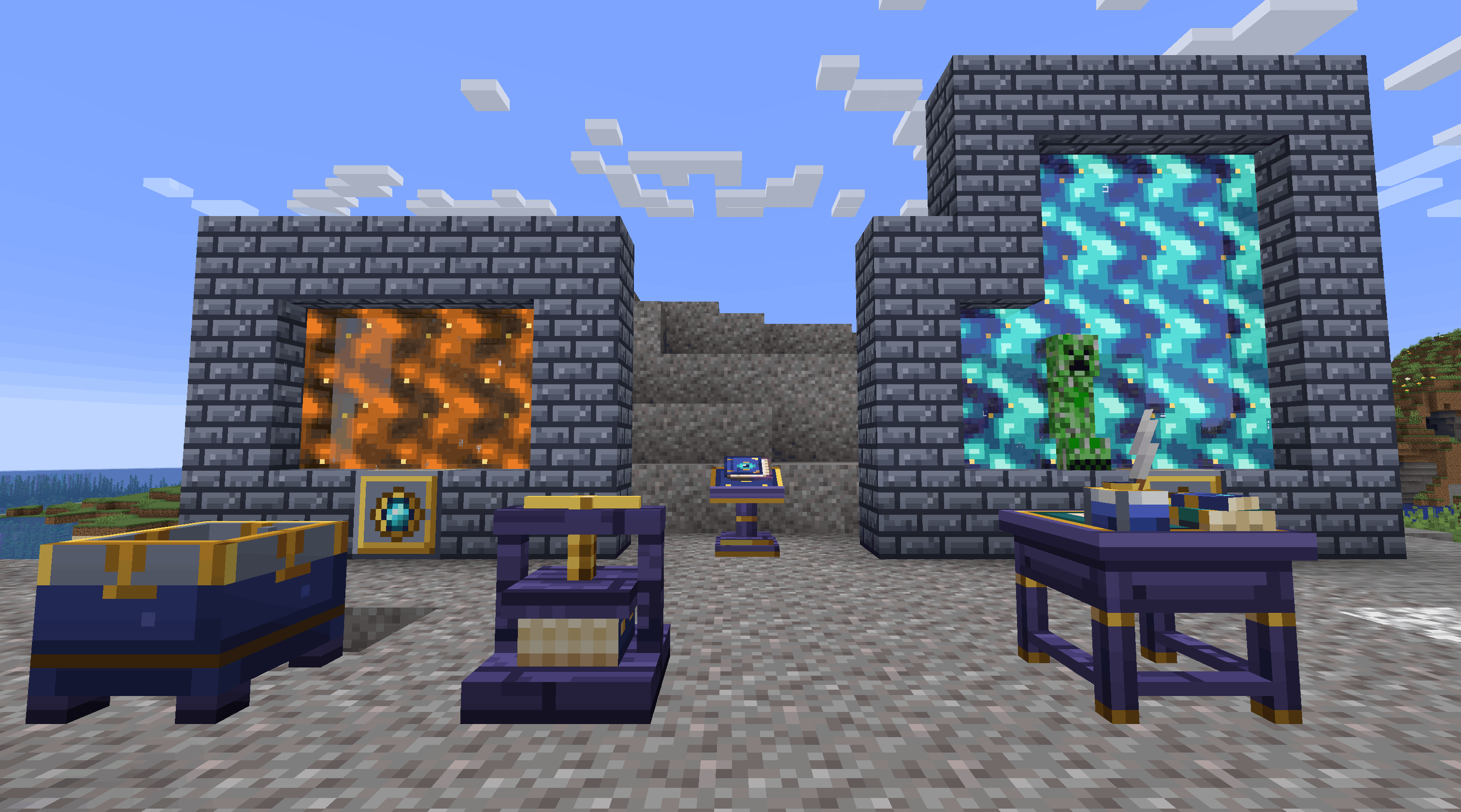 Create portals to each of your dimensions, with dye options available!