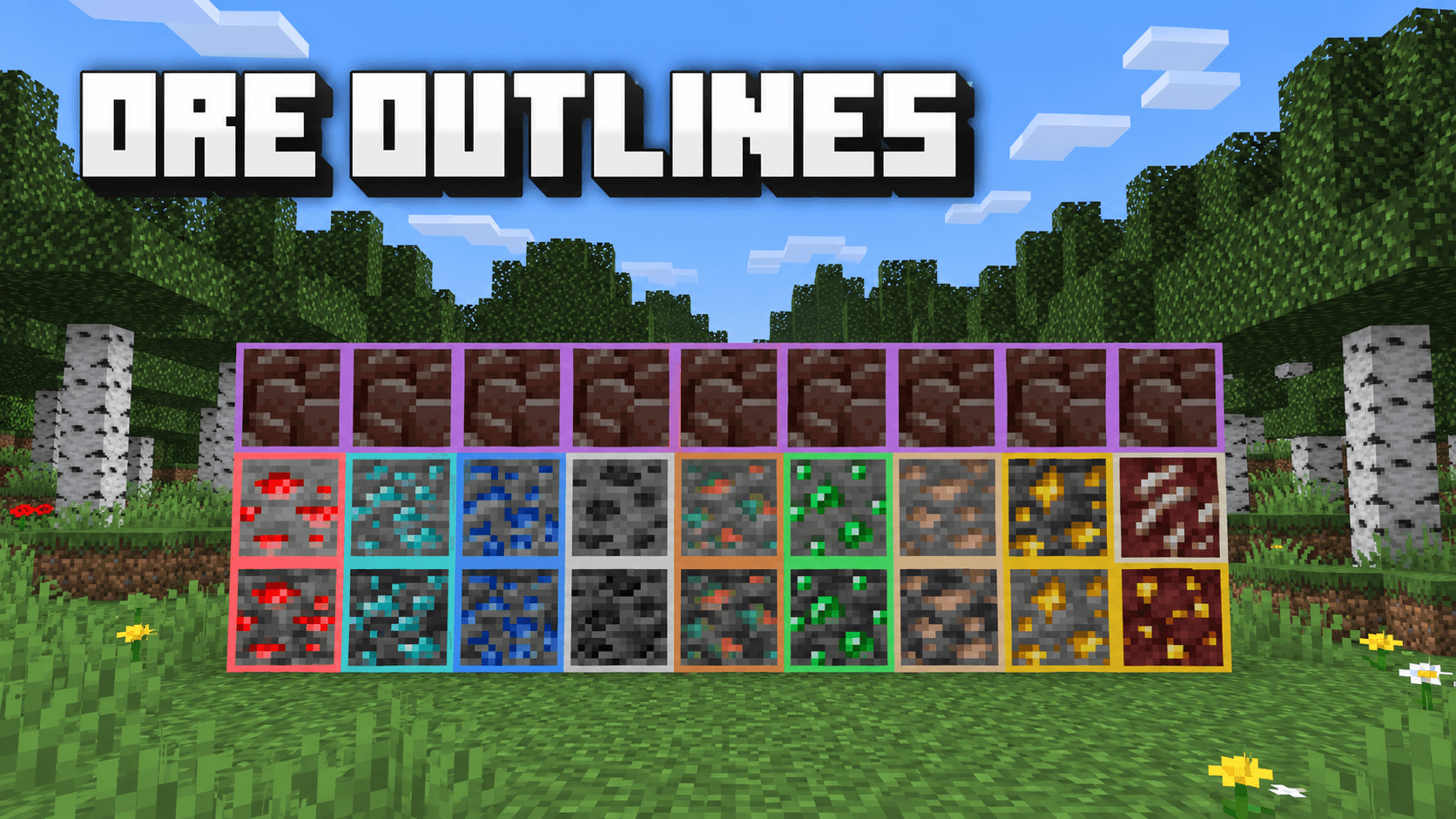 Ore outline screenshot active