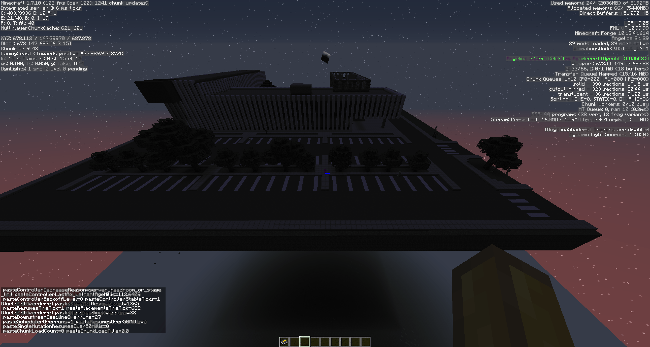 Worldedit Overdrive has many diagnostic commands to explain what the mod is spending time on.