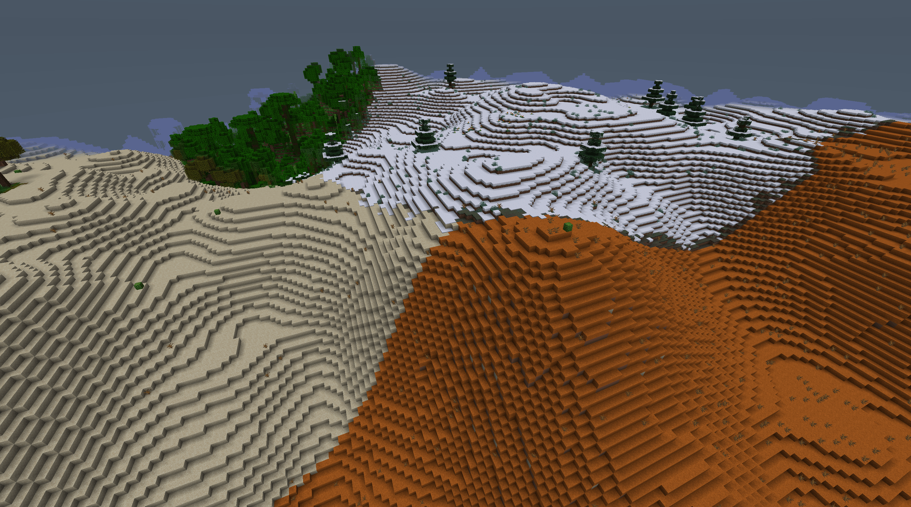 Set the biomes and layout type you want.