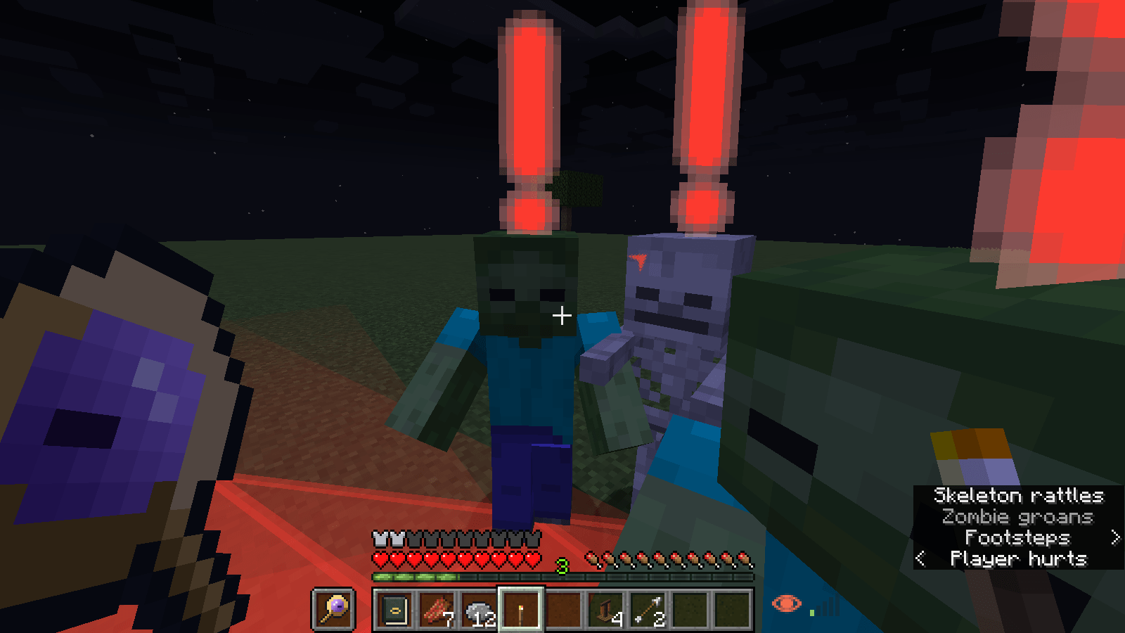 Thumbnail Carry a torch into the open and you are easy to see. Every mob gets a red !