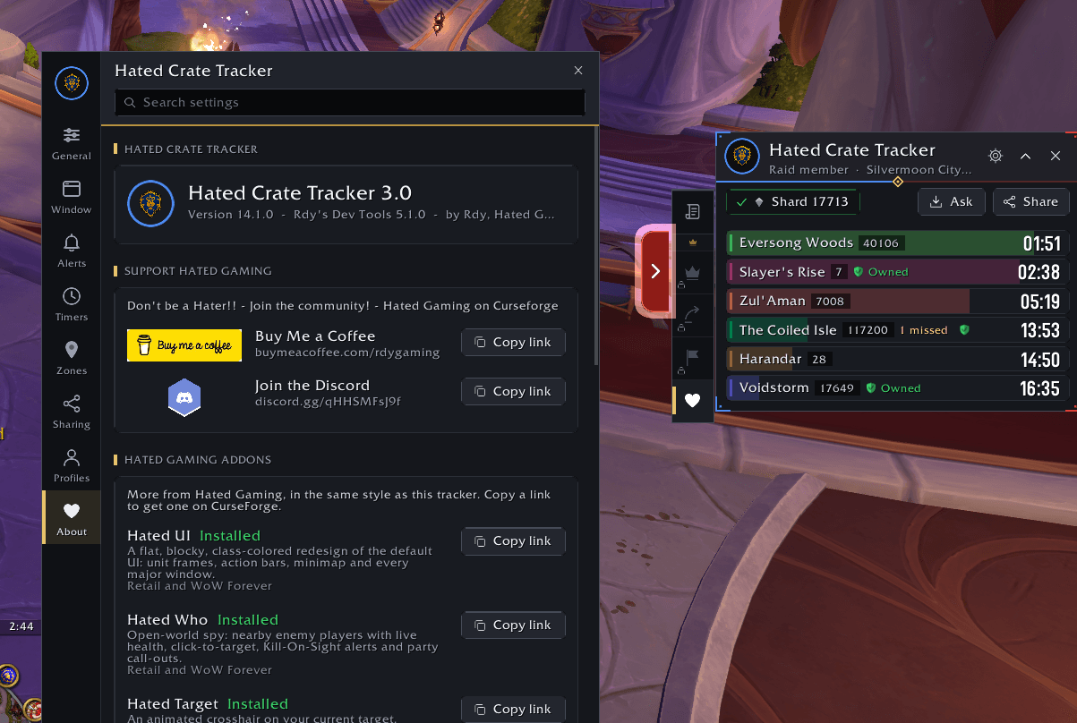 Hated Crate Tracker 3.0