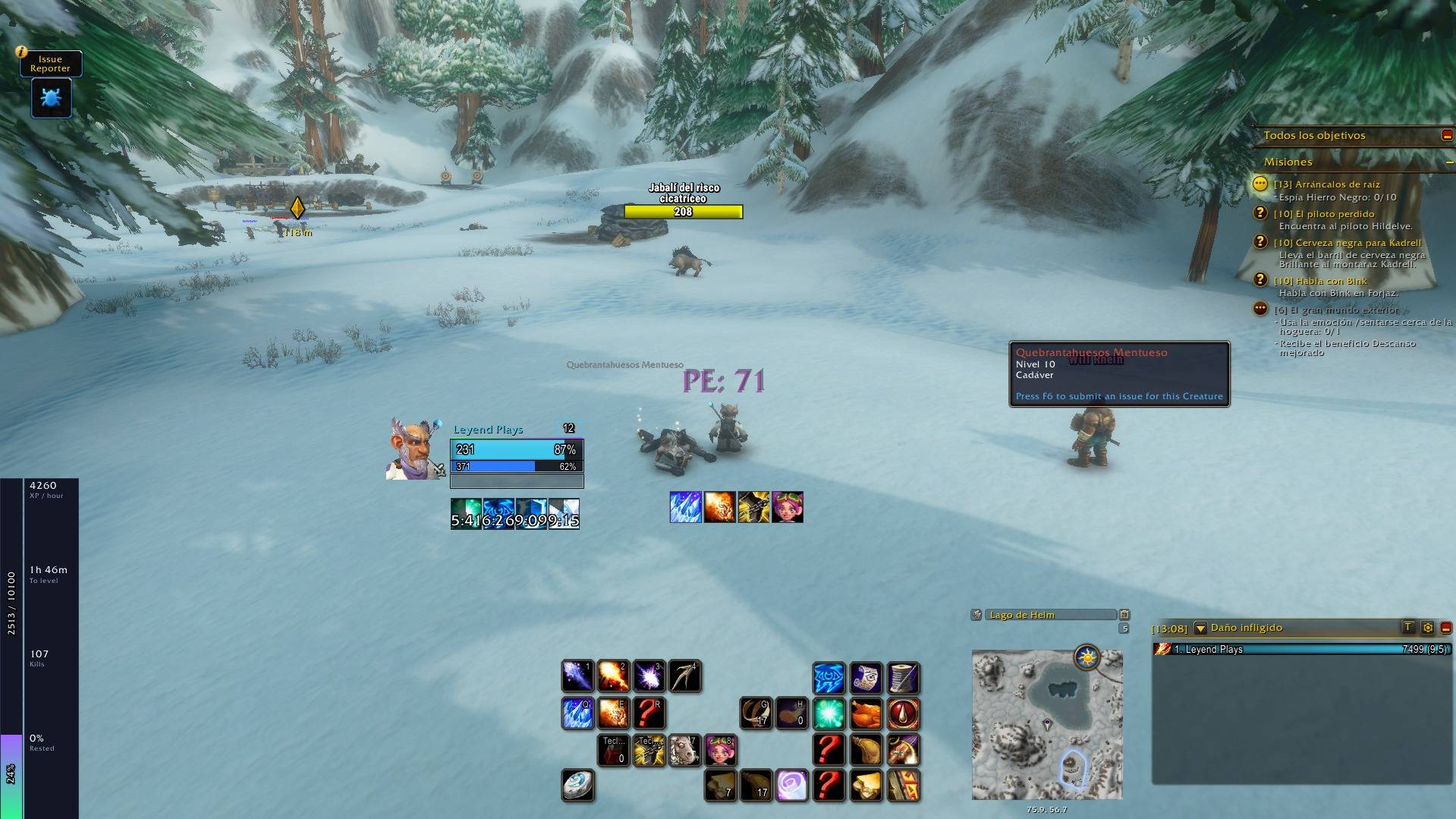 Levelling bar