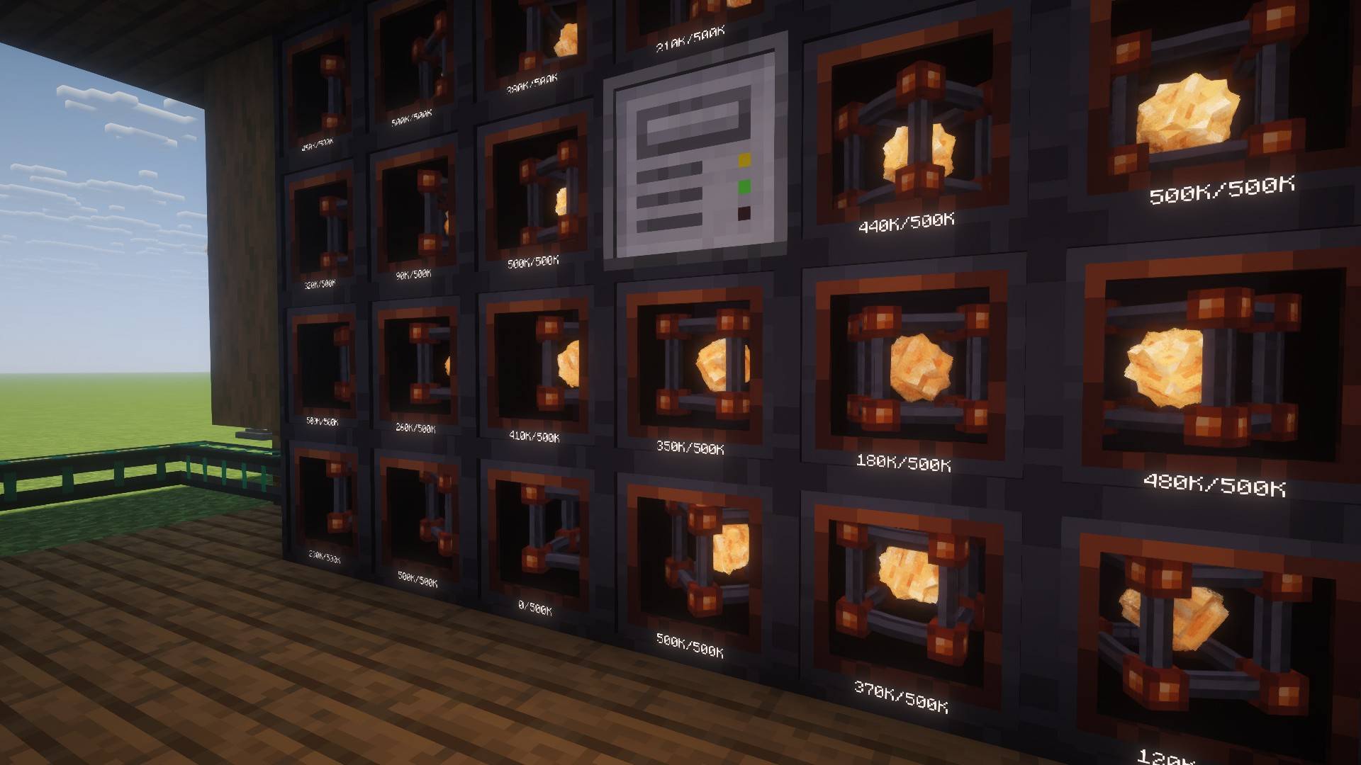 Thumbnail Stored and capacity on every drawer, written where a Functional Storage fluid drawer writes its own amount.