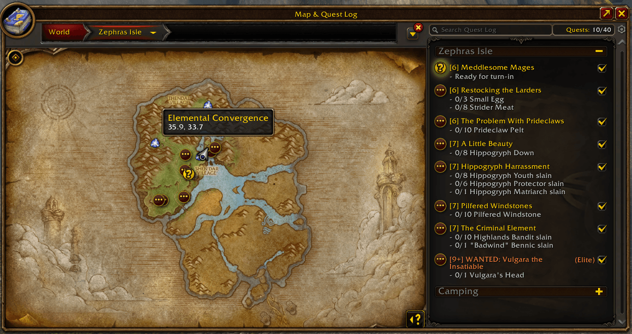 Elemental Convergence Marker