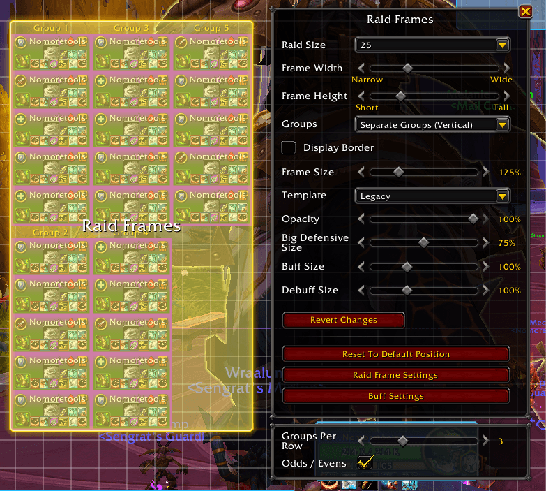 Odds/Evens under the Raid Frames settings in Edit Mode