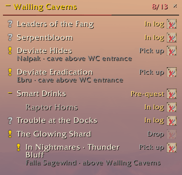 lightweight quest tracker