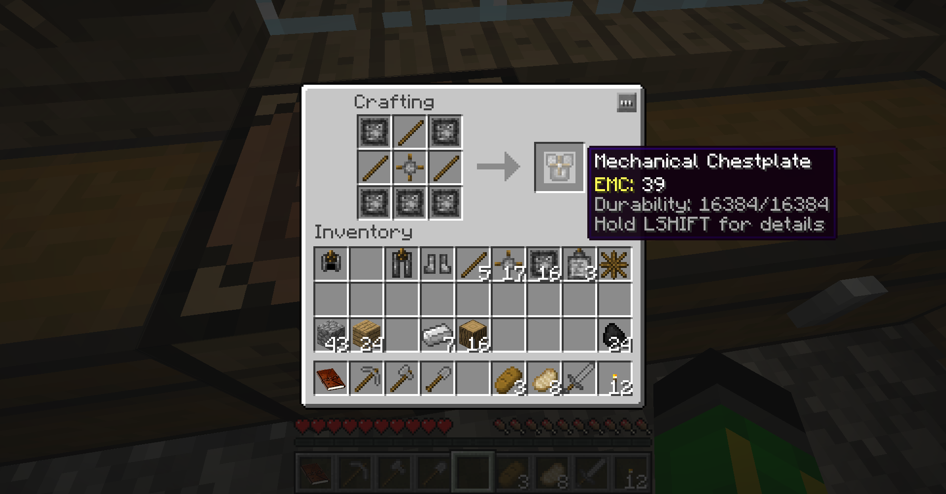 Crafting the full Mechanical Armor set