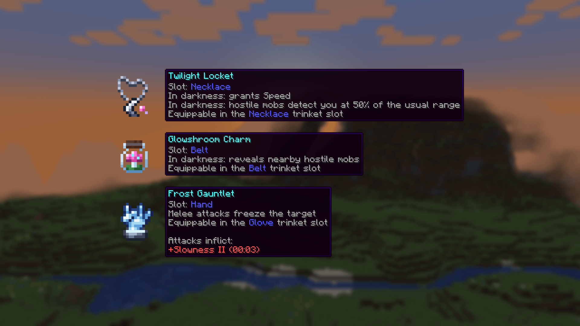 Artifact tooltips