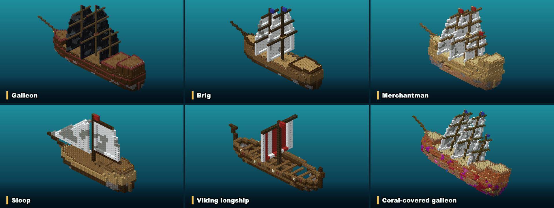 Five ship classes