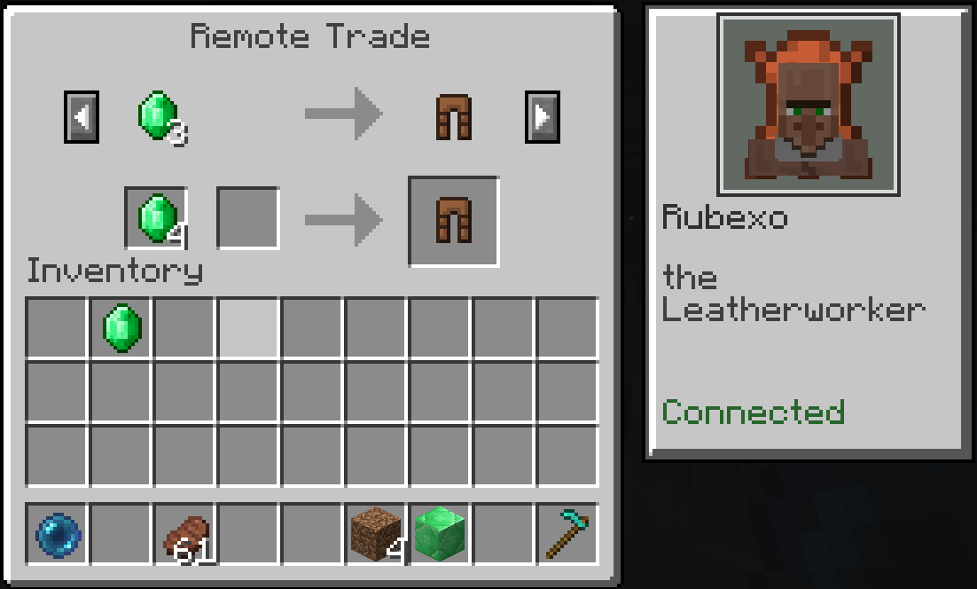 Trade Menu
