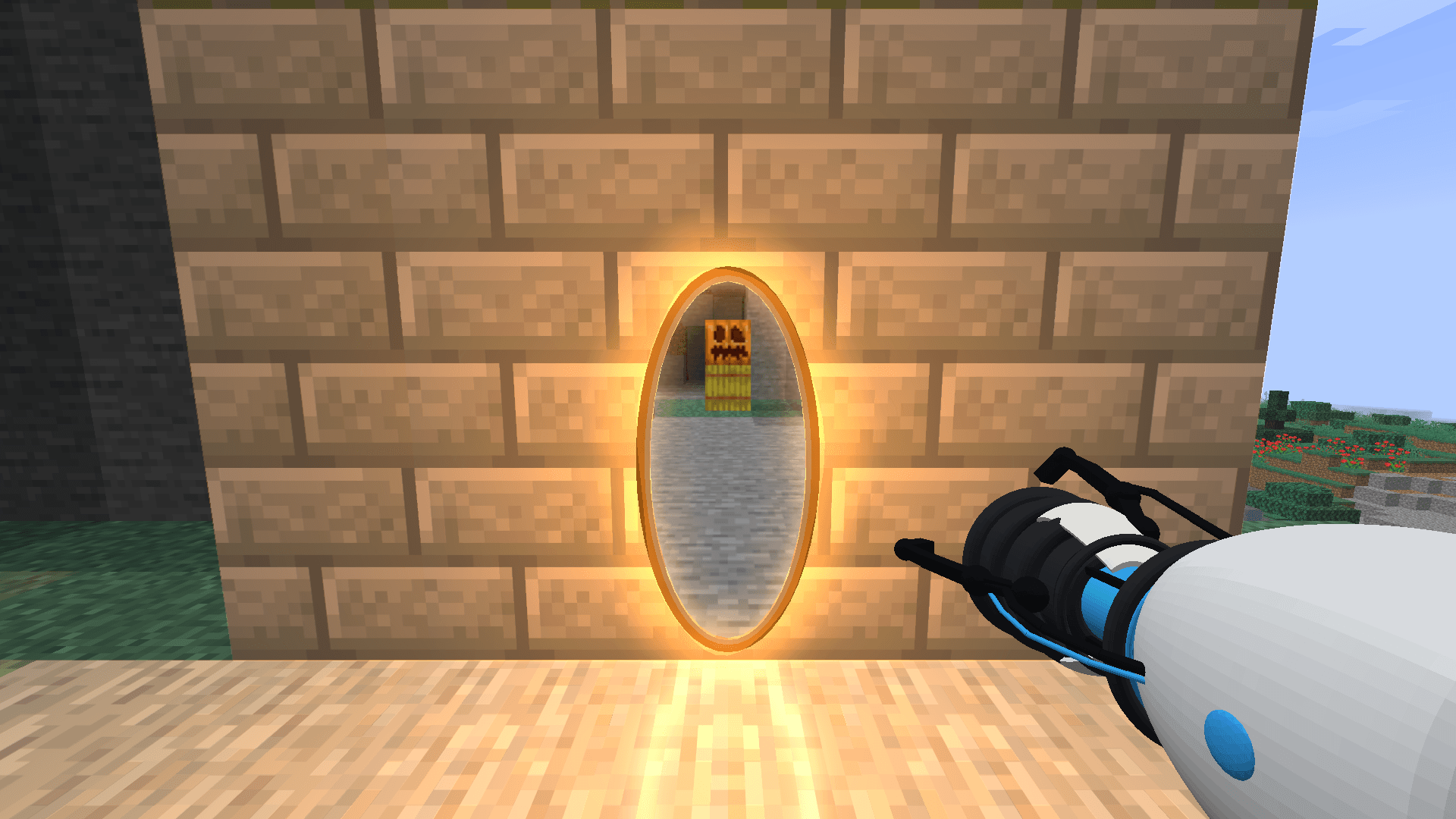Thumbnail Orange portal with its glowing ring and edge ripple.