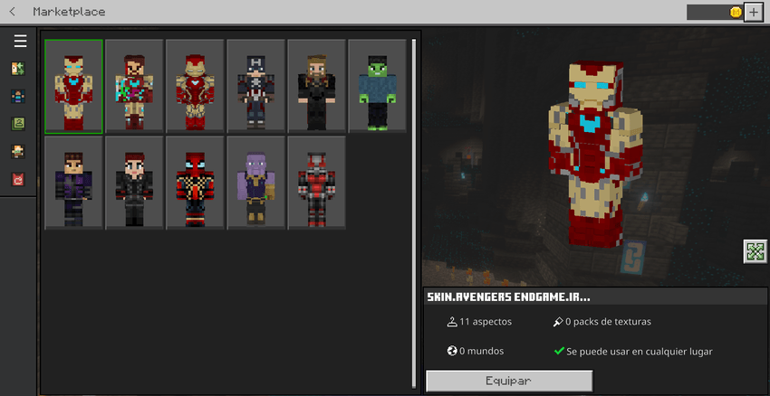 Avengers Endgame Skin — screenshot 2