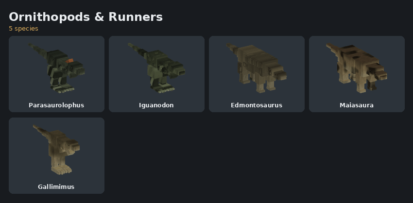 Ornithopods and runners