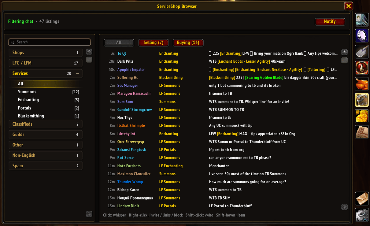 Chat list