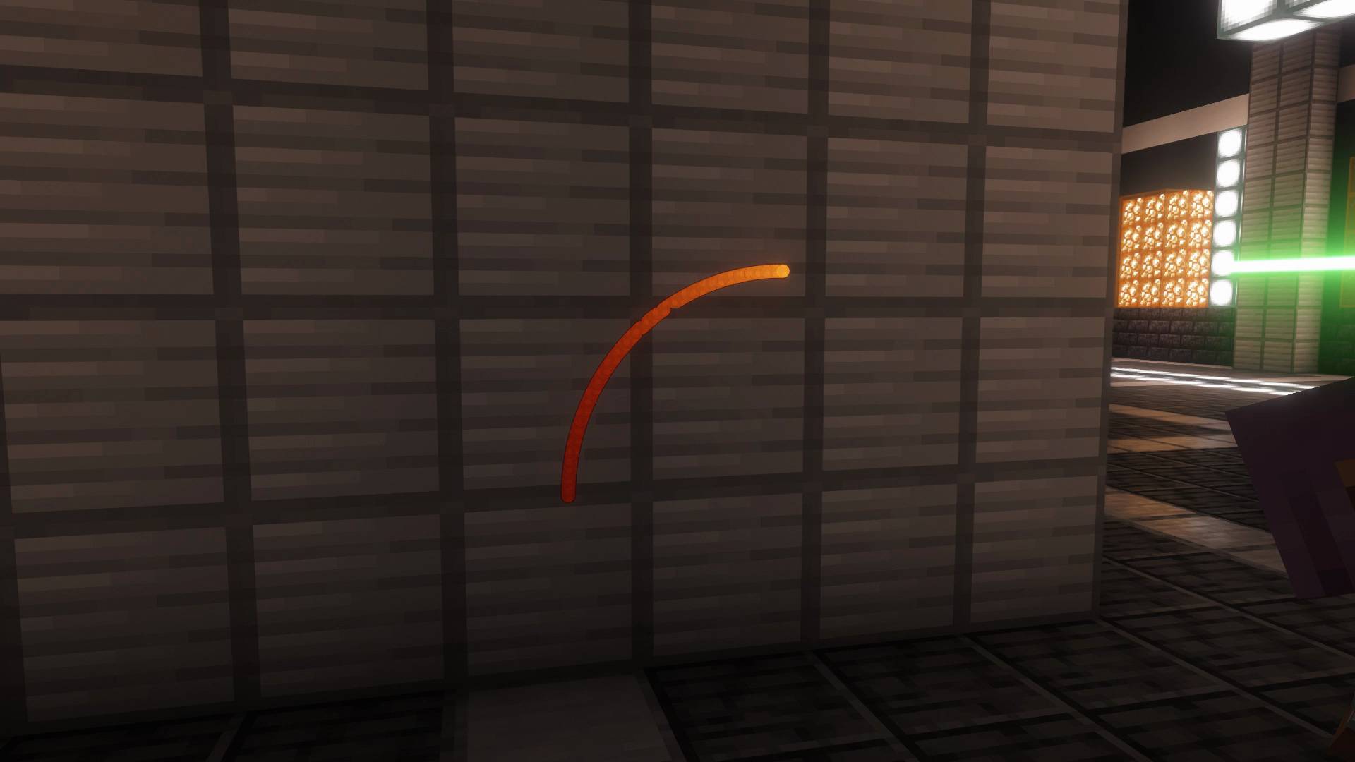 Thumbnail The bright contact mark gradually cools. The mark comes from the blade contact, while the surrounding glow is a visual effect.