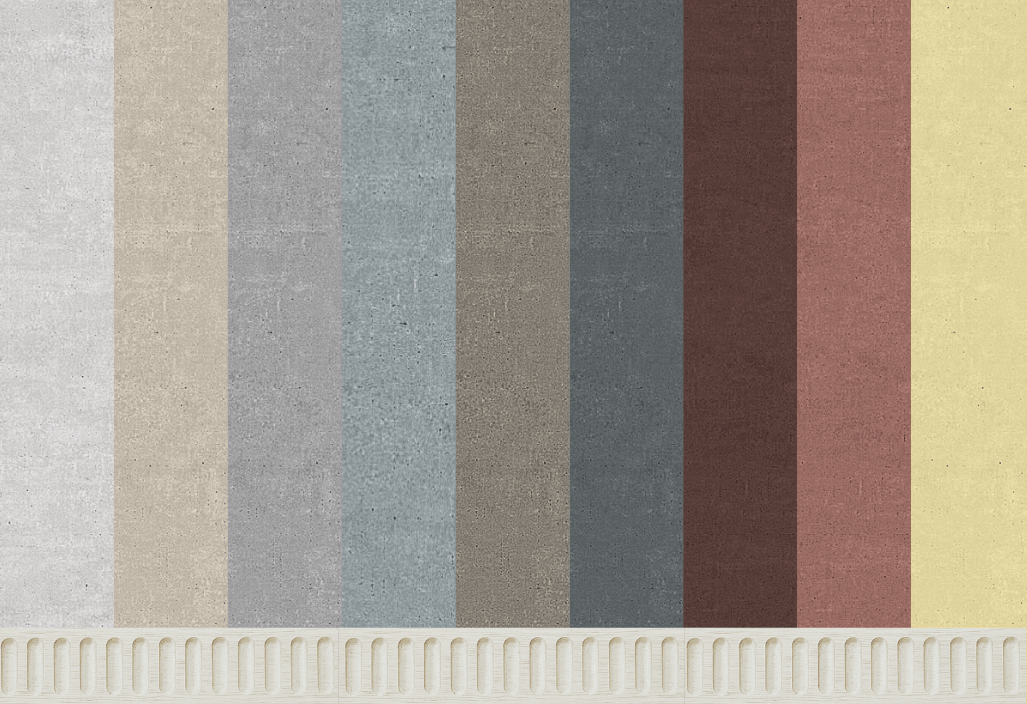 Earthy Limestone Wash -V.1 Trim Bottom Only - 9 Swatches