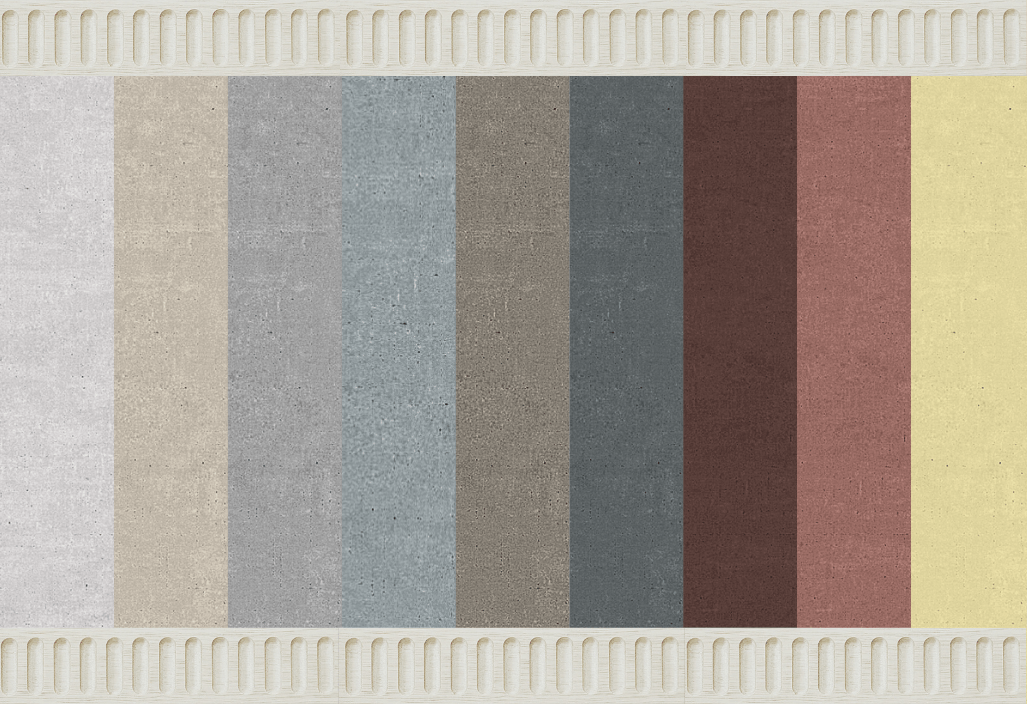 Earthy Limestone Wash - V.1 Trim Top and Bottom - 9 Swatches
